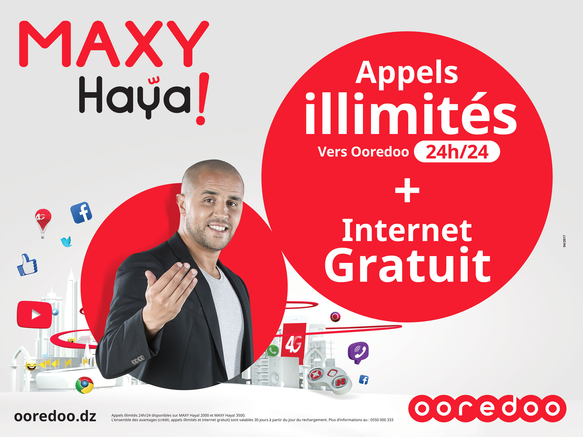 Nouvelles recharges Maxy Haya ! d’Ooredoo : profitez d’appels illimités et de l’internet gratuit